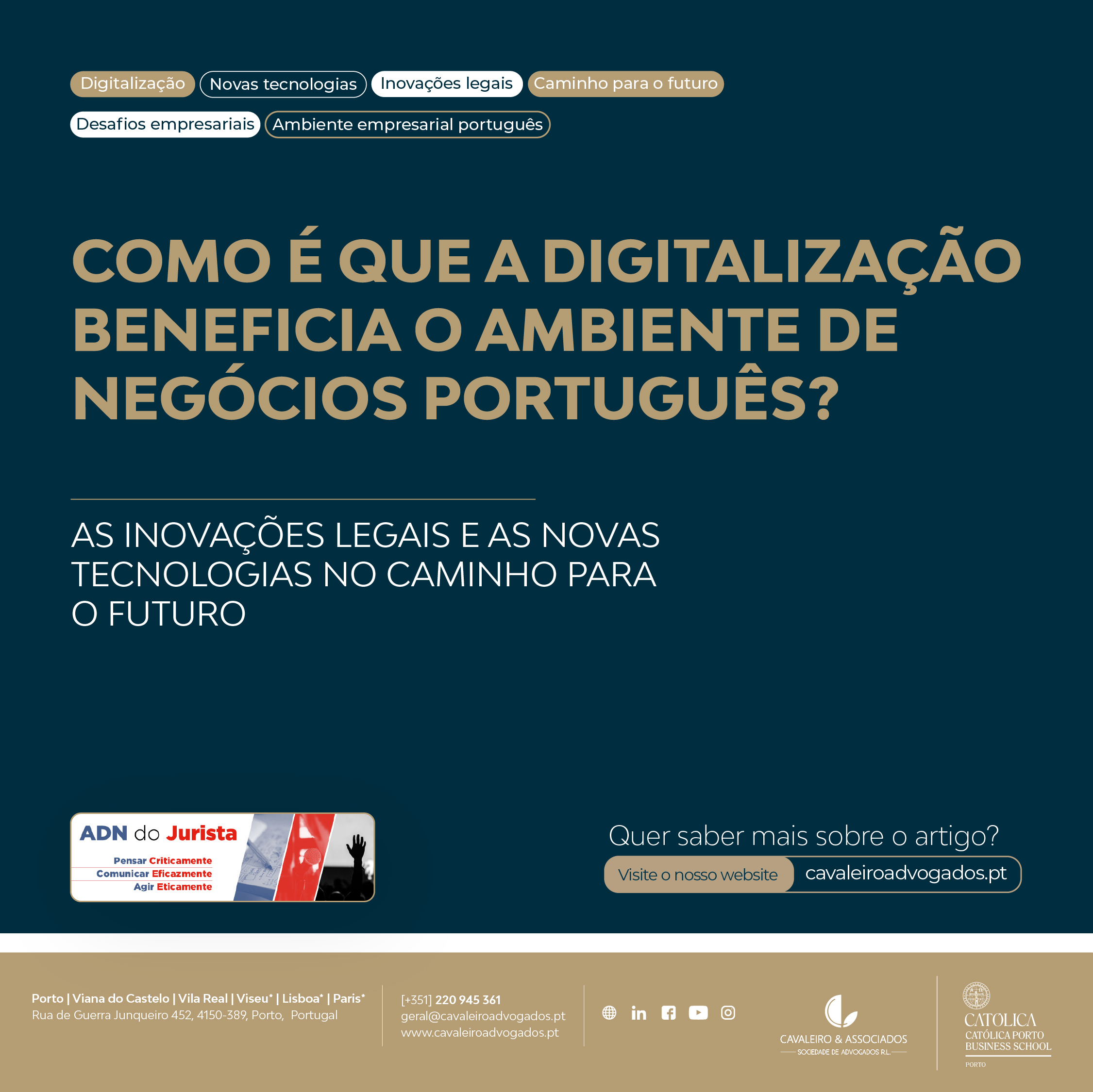 Como é que a digitalização beneficia o ambiente de negócios português? ADN do Jurista